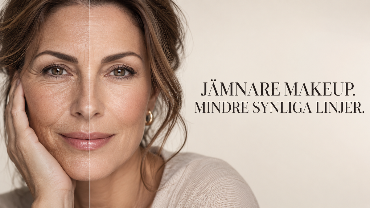 Jämnare makeup. Mindre synliga linjer.